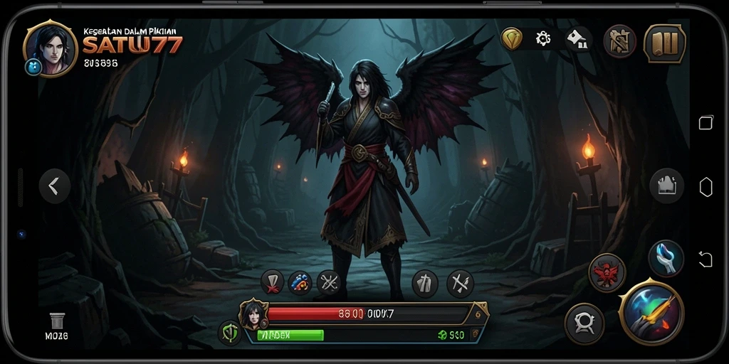 Tangkapan layar SATU77 menampilkan suasana mencekam dan gameplay yang menakutkan.